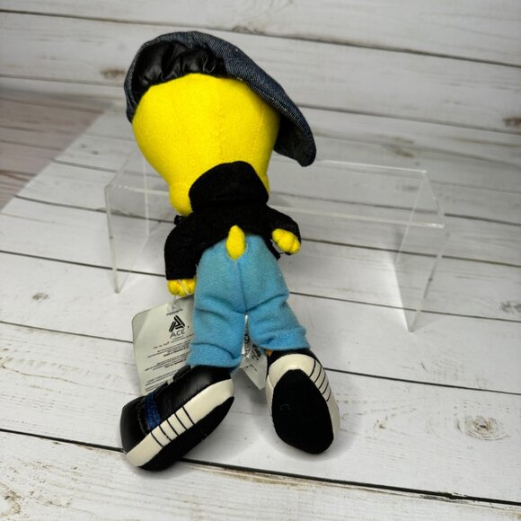 Looney Tunes Hip Hop Rap Tweety Bird 9" Plush Toy In Denim Hat & Jeans - Picture 3 of 7